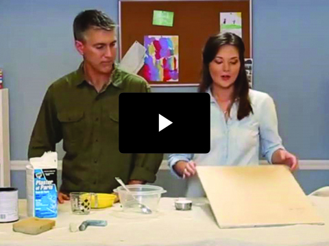 DIY Chalkboard (Or Chalk Wall!) Tutorial Using A Homemade, Affordable, Chalk Paint Recipe